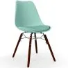 Eetkamerstoel met Kussen - Scandinavisch Design en Donkere Houten Poten - Skögur image 9