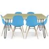 Hairpin Tafelset (90x150 cm) + 6 Scandinavische Eetstoelen Skögur  image 9