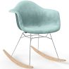 Schommelstoel Moderne Stof Bekleed – Nordic Stijl - Nordika image 9