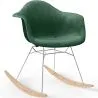 Schommelstoel Moderne Stof Bekleed – Nordic Stijl - Nordika image 9