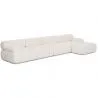 Modulaire Bank Chaise Longue Bekleed met Bouclé Stof - 4/5 zitplaatsen - Bianca image 9