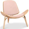Design fauteuil - Scandinavische fauteuil - Stoffen bekleding - Perzik - Lucy image 9