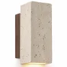 Wandlamp – Wandkandelaar van hout & travertin – Violette image 9
