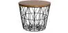 Ronde Bijzettafel - Industrieel Ontwerp - Hout & Metaal - Basker image 9
