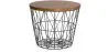 Ronde Bijzettafel - Industrieel Ontwerp - Hout & Metaal - Basker image 9