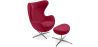 Egg Design fauteuil met voetenbankje - Stoffen bekleding - Brave image 9