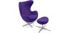 Egg Design fauteuil met voetenbankje - Stoffen bekleding - Brave image 9