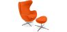 Egg Design fauteuil met voetenbankje - Stoffen bekleding - Brave image 9