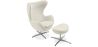 Egg Design fauteuil met voetenbankje - Stoffen bekleding - Brave image 9