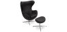 Design fauteuil met voetensteun - Egg Design - Gestoffeerd in leer - Brave image 9