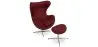Design fauteuil met voetensteun - Egg Design - Gestoffeerd in leer - Brave image 9