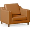 Fauteuil met armleuningen - Bekleed in leer - Mattathais image 9