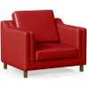 Fauteuil met armleuningen - Bekleed in leer - Mattathais image 9