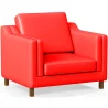 Fauteuil met armleuningen - Bekleed in leer - Mattathais image 9