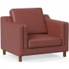 Fauteuil met armleuningen - Bekleed in leer - Mattathais image 9