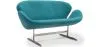 2-zits gebogen bank - stoffen bekleding - Svin image 9