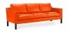 Sofa Gestoffeerd in Leder - 3 zits - Menache image 9