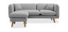 Linnen gestoffeerde chaise lounge - Scandinavische stijl - Vriga image 9