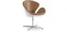Fauteuil met armleggers - Aviator Stijl - Bekleed in Leder - Via image 9