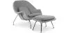Design Fauteuil met Voetsteun - Gestoffeerd - Womb image 9