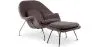 Design Fauteuil met Voetsteun - Gestoffeerd - Womb image 9
