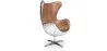 Design Fauteuil met Armleggers - Ei Ontwerp - Leer en Metaal - Cocoon image 9