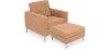 Design fauteuil met voetenbankje - Cashmere bekleed - Konel image 9