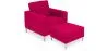 Design fauteuil met voetenbankje - Cashmere bekleed - Konel image 9