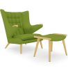 Fauteuil met voetenbankje - bekleding - Grizzly image 9