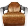 Fauteuil met armleggers - Bekleed in leer - Lounge image 9