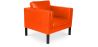 Fauteuil met armleggers - Bekleed in leer - Betzalel image 9