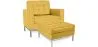 Design Fauteuil met Voetenbankje - Gestoffeerd in Kunstleer - Konel image 9