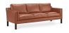 Sofa gestoffeerd in kunstleer - 3 zits - Benzion image 9