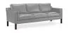 Sofa gestoffeerd in kunstleer - 3 zits - Benzion image 9