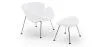 Design Fauteuil met Voetenbankje - Bekleed in Leder - Chunk image 9