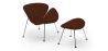 Design Fauteuil met Voetenbankje - Bekleed in Leder - Chunk image 9