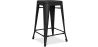 Barkruk industrieel ontwerp - mat staal - 60cm - Stylix image 9