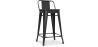 Barkruk met rugleuning - Hout & Staal - 60 cm - Stylix image 9