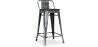 Barkruk met rugleuning - Hout & Staal - 60 cm - Stylix image 9