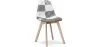 Eetkamerstoel - bekleed met patchwork - zwart-wit - Denisse image 9