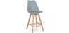 Kruk in Scandinavische stijl - Houten poten - Denisse image 9