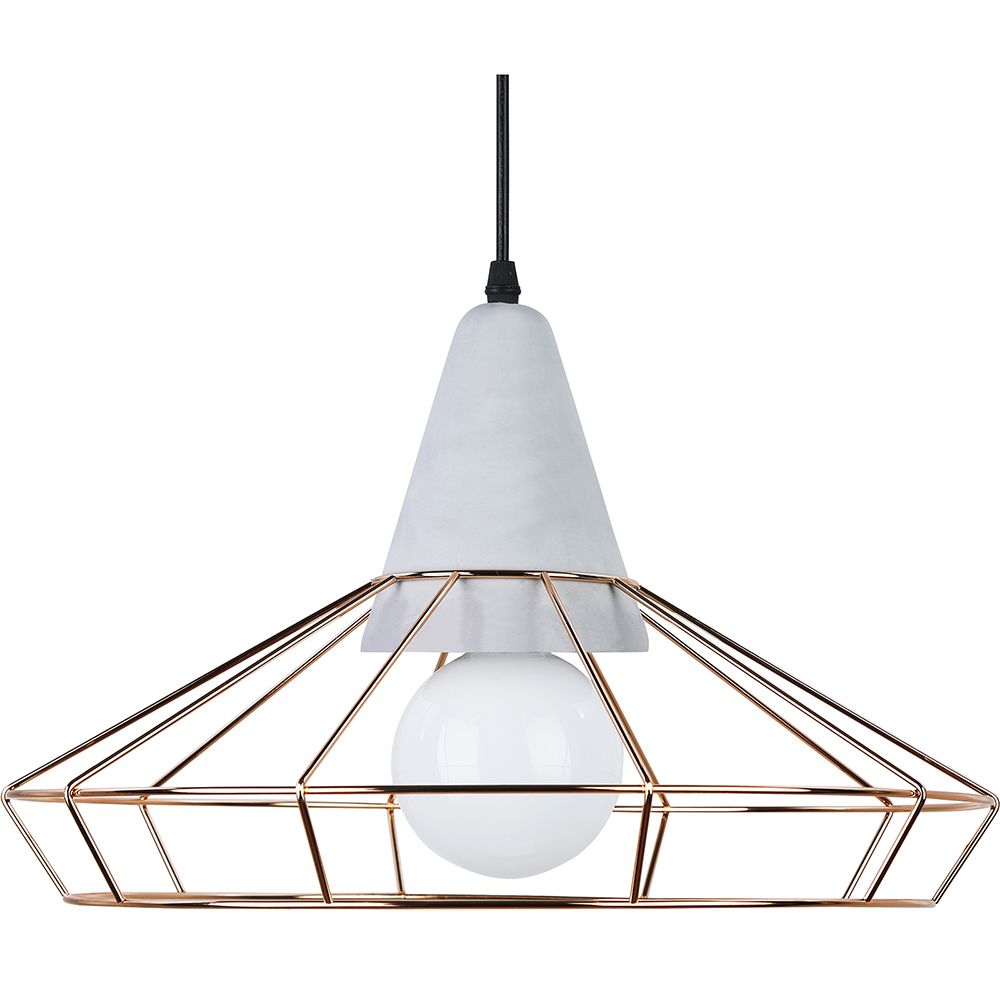 Plafondlamp Retro Design - Hanglamp Metaal en Beton - Giotto image 8