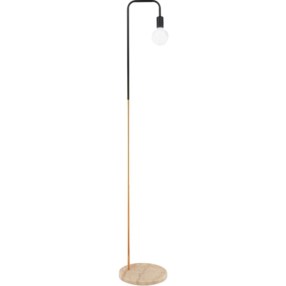 Staande lamp met marmeren voet - Woonkamerlamp - Carlo image 8