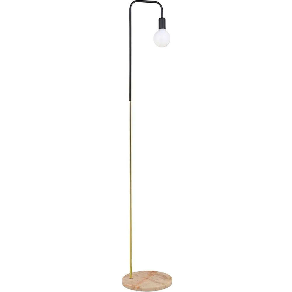 Staande lamp met marmeren voet - Woonkamerlamp - Carlo image 8