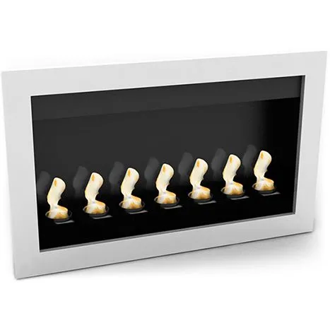 Hedendaagse wandgemonteerde ethanol openhaard - VPF-FD50-WIT image 8