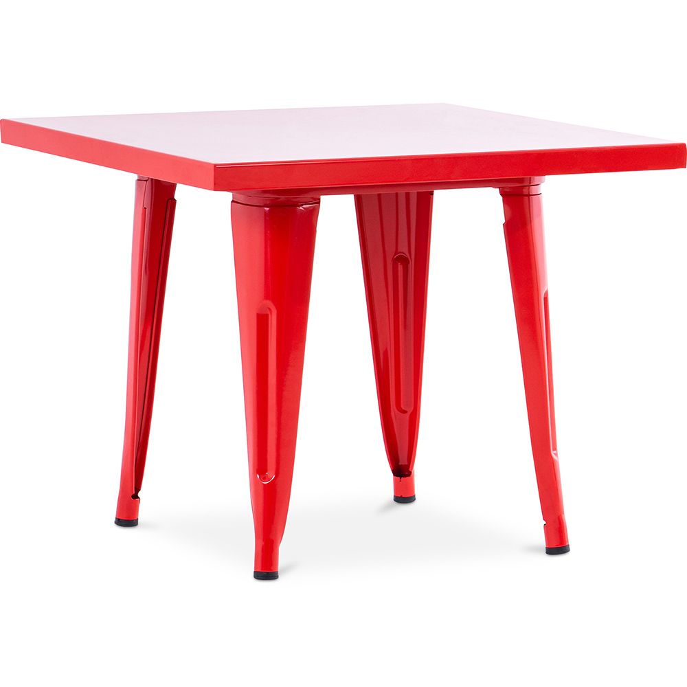 Vierkante Kindertafel - Industrieel - Metaal - 60cm - Stylix image 8