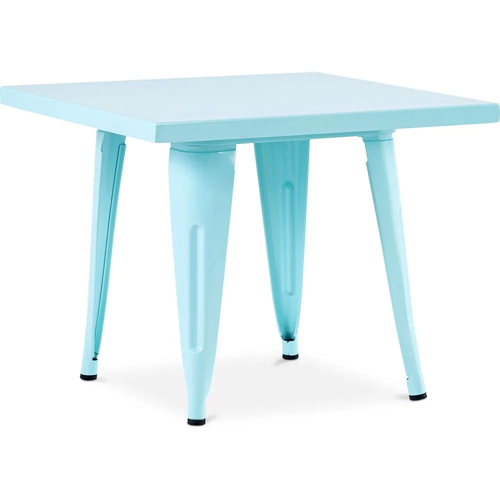 Vierkante Kindertafel - Industrieel - Metaal - 60cm - Stylix image 8