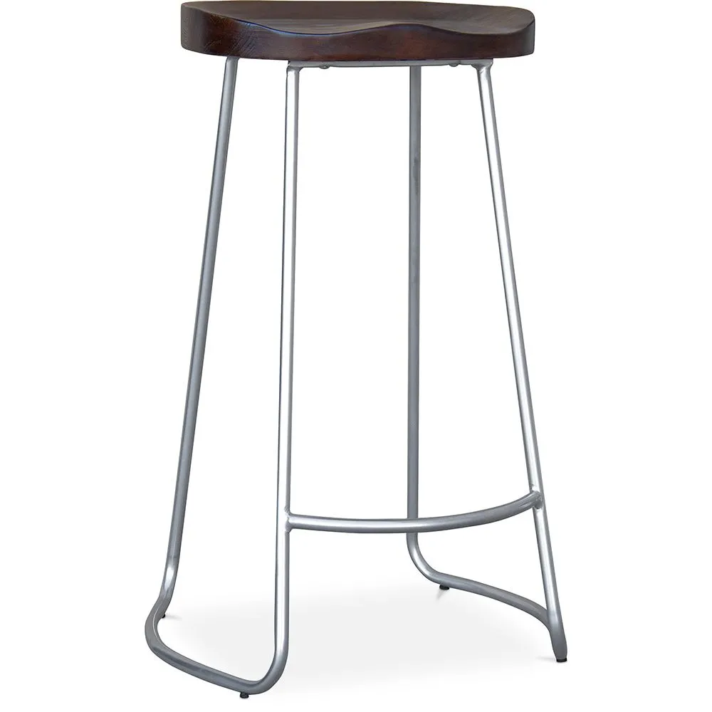 Barkruk - Industrieel Ontwerp - Hout & Metaal - 76 cm - Aiyana image 8