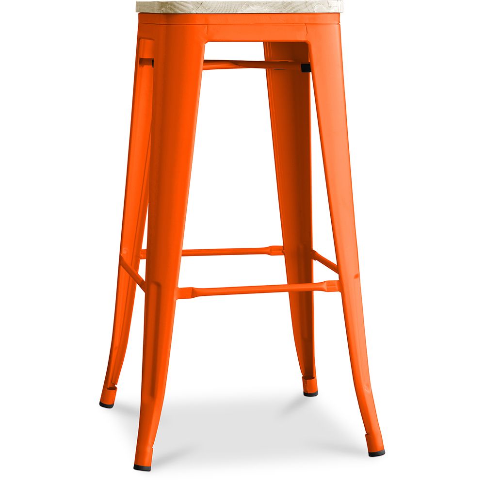 Barkruk - Industrieel Ontwerp - Staal & Hout - 76cm - Stylix image 8