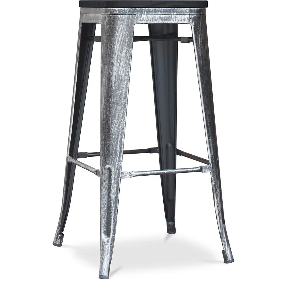 Barkruk - Industrieel Ontwerp - Hout & Metaal - 76cm - Stylix image 8